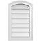 Ekena Millwork Arch Top Surface Mount PVC Gable Vent: Functional, w/ 2"W x 1-1/2"P Brickmould Frame, 14"W x 22"H GVPAR14X2202SF - alternate 1